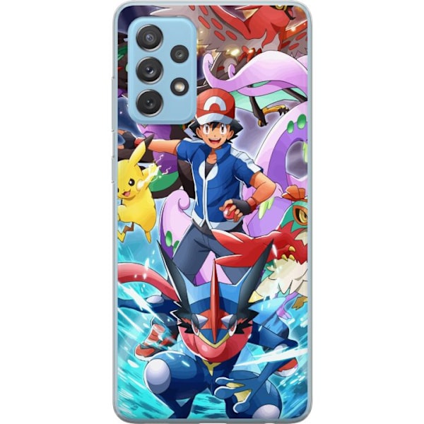 Samsung Galaxy A52 5G Läpinäkyvä kuori Pokemon