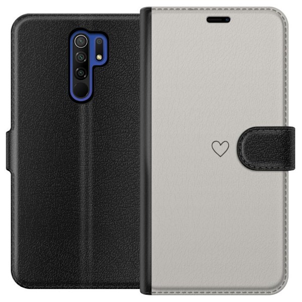 Xiaomi Redmi 9 Lompakkokotelo Pieni Sydän