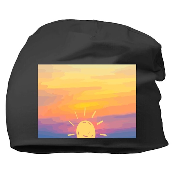 Lue for Voksen | Varm Beanie i Mykt Materiale Solnedgang Svart one size