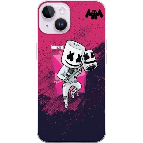 Apple iPhone 14 Plus Läpinäkyvä kuori Marshmello Fortnite Skin Emote Gaming DJ Hahmo Suosittu Aihe Lapsi Nuori Trendi