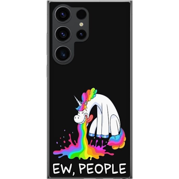 Samsung Galaxy S24 Ultra Gennemsigtig cover EW People Unicorn