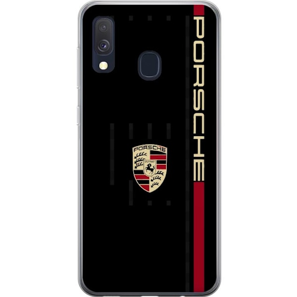 Samsung Galaxy A40 Läpinäkyvä kuori Porsche