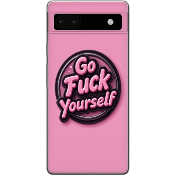 Kompatibelt Mobilskal till Google Pixel 6a Rosa 3D textposter
