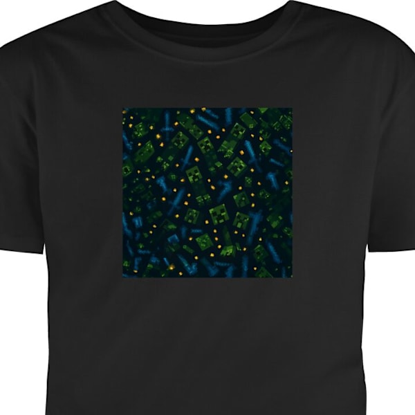 T-shirt til Voksen | Klassisk Voksen T-shirt Minecraft Dungeons Mob sort M