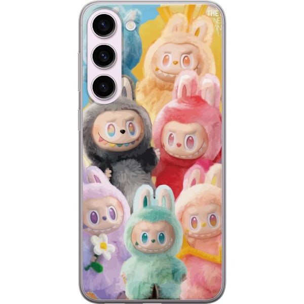 Samsung Galaxy S23+ Genomskinligt Skal Labubu Sketch Style – Handritat monster i tusch