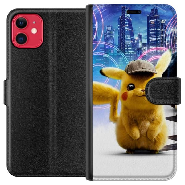 Kompatibel Tegnebogsetui til Apple iPhone 11 Detektiv Pikachu