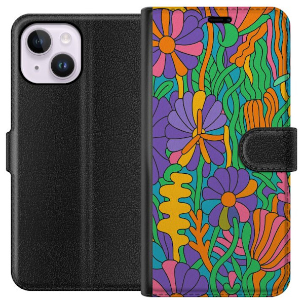 Apple iPhone 15 Plus Lompakkokotelo Värien räjähdys