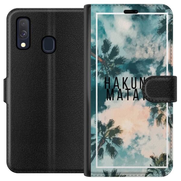 Kompatibel Tegnebogsetui til Samsung Galaxy A40 Hakuna Matata