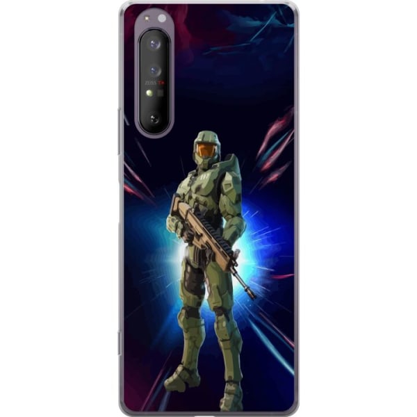 Sony Xperia 1 II Gennemsigtig cover Fortnite - Master Chief