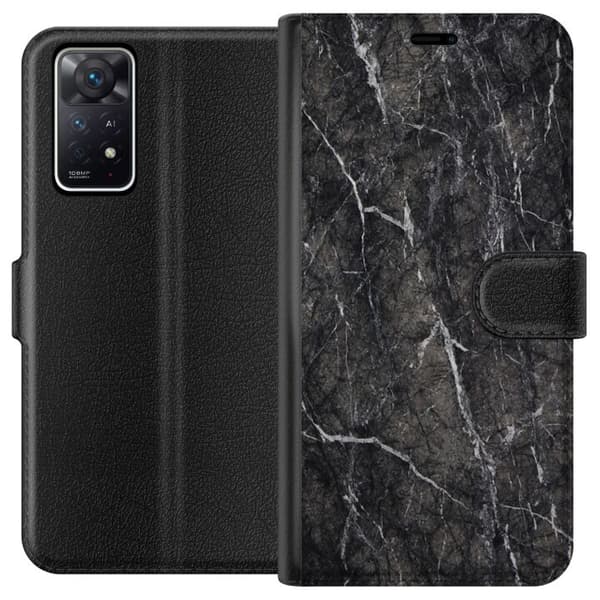 Kompatibel Tegnebogsetui til Xiaomi Redmi Note 11 Pro 5G Sort Marmor