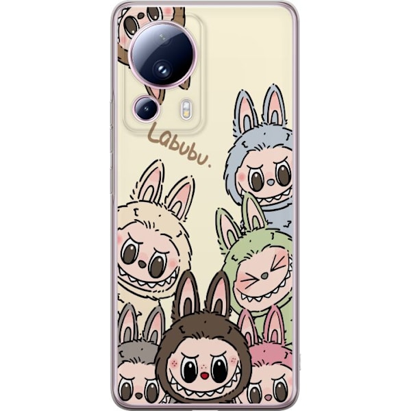 Xiaomi 13 Lite Gjennomsiktig deksel Labubu Pastel Collection