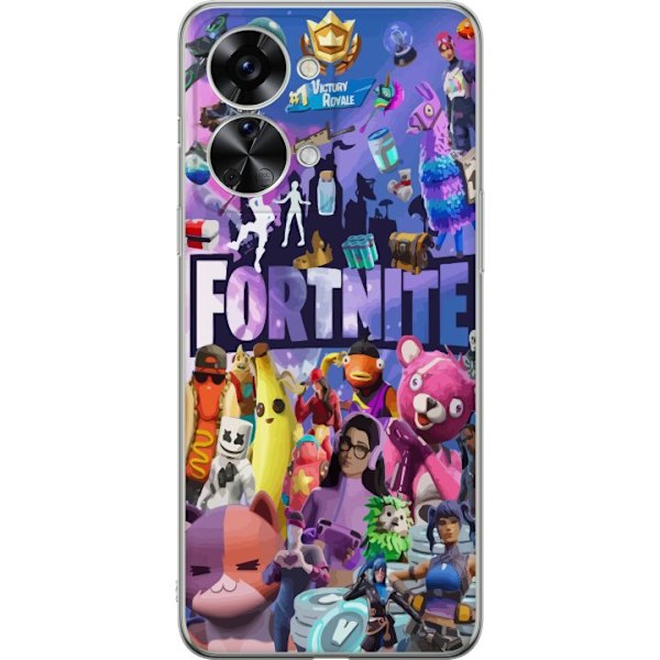 OnePlus Nord 2T Gjennomsiktig deksel Fortnite Skins Emotes Bat