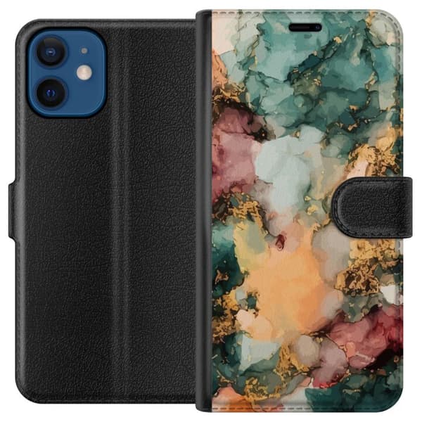 Kompatibelt Plånboksfodral till Apple iPhone 12 Marmor