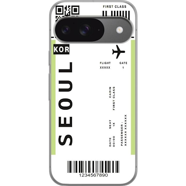 Google Pixel 9 Gennemsigtig cover Flybillet Seoul