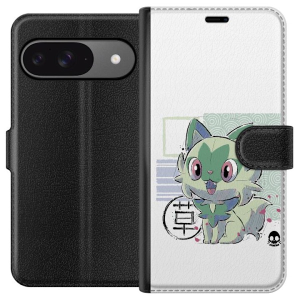 Google Pixel 9 Pro Lompakkokotelo Sprigatito (Pokémon)