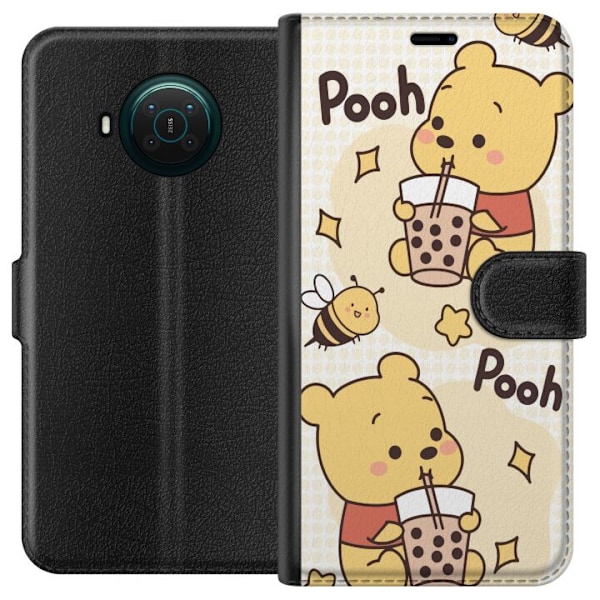Nokia X10 Tegnebogsetui Nalle Pooh-stil - klassisk bjørnemotiv i en ny fortolkning