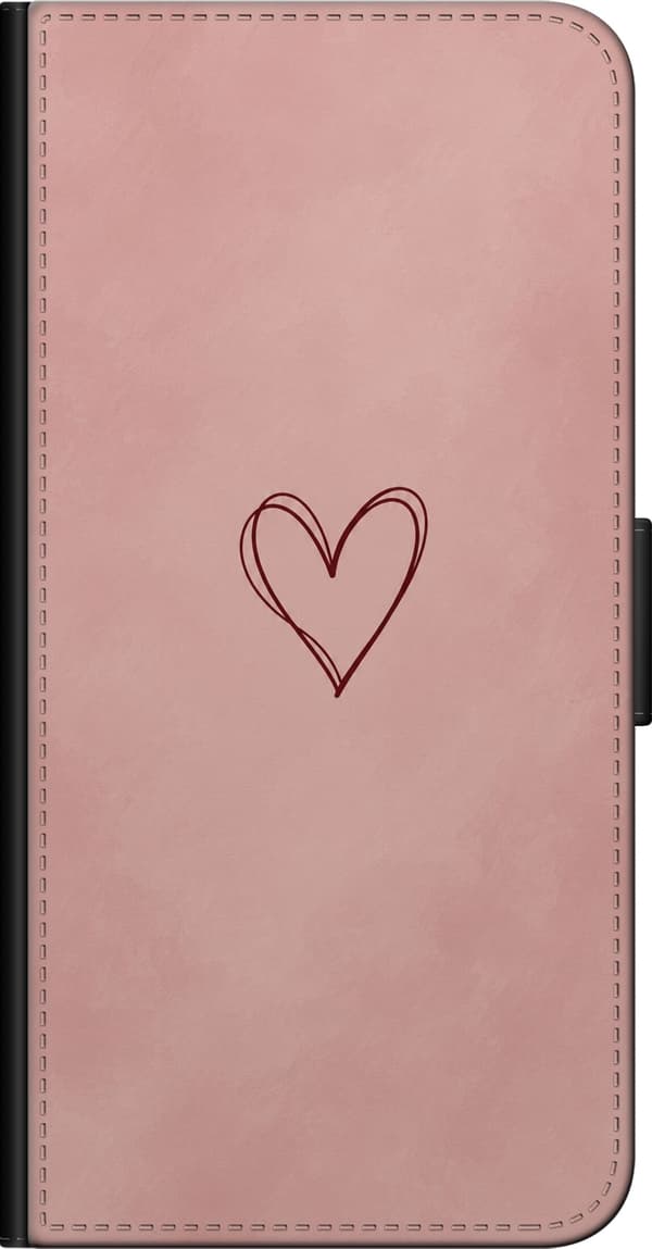 Kompatibelt Lommeboketui til Sony Xperia 5 II Rosa hjerte rosa
