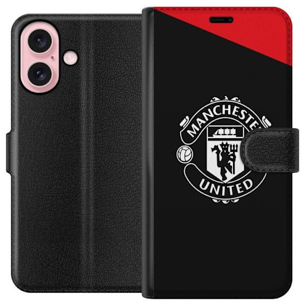 Apple iPhone 16 Lompakkokotelo Manchester United FC