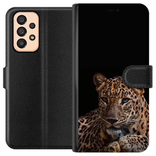 Kompatibelt Plånboksfodral till Samsung Galaxy A33 5G Leopard