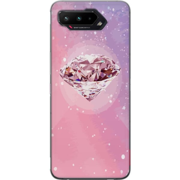 Asus ROG Phone 5 Gjennomsiktig deksel Glitter Diamant