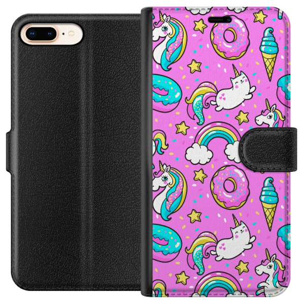 Apple iPhone 8 Plus Lommeboketui Unicorns