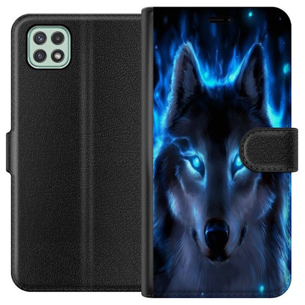 Samsung Galaxy A22 5G Plånboksfodral Varg