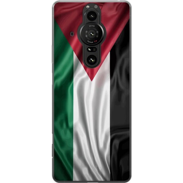 Sony Xperia Pro-I Gjennomsiktig deksel Palestinaflagget – ikoniskt symbol på frihet i rødt, svart, hvitt og grønt