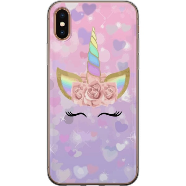 Apple iPhone X Läpinäkyvä kuori Unikko