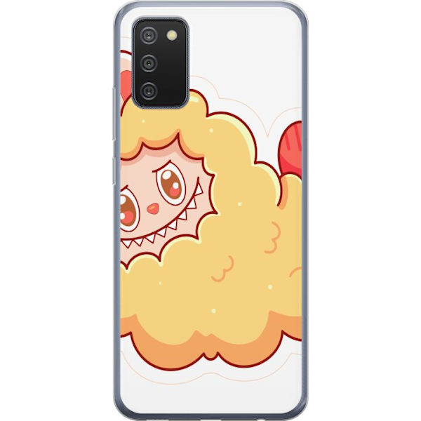Samsung Galaxy A02s Läpinäkyvä kuori Labubu Pesukarhu Pop Mart Hahmo Keräilyesine Söpö Suunnittelu Suosittu Teema Taideteos Leikkisarja