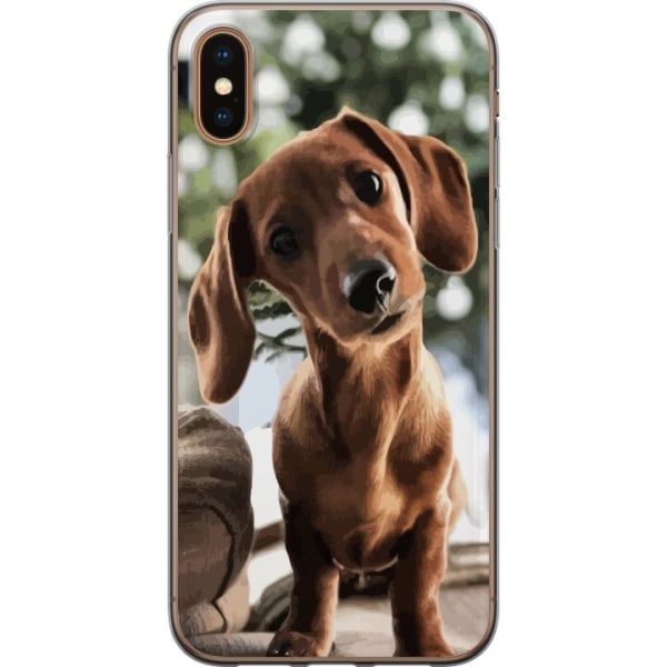 Apple iPhone X Gennemsigtig cover Ung Hund