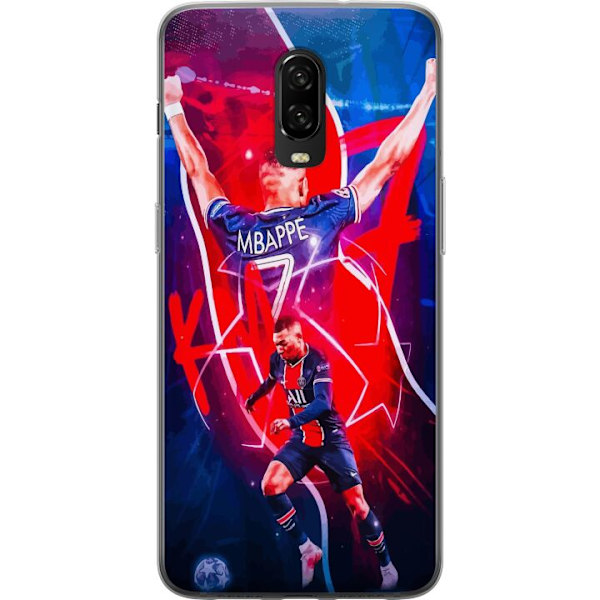 OnePlus 6T Genomskinligt Skal Kylian Mbappé