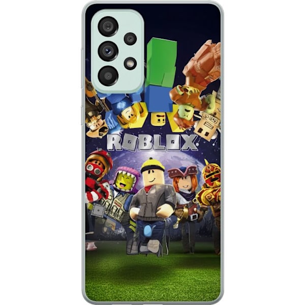 Samsung Galaxy A73 5G Läpinäkyvä kuori Roblox Maailma - Pelaamisseikkailu Lapsille ja Nuorille
