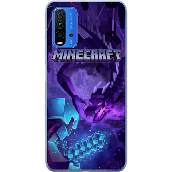 Xiaomi Redmi 9T Läpinäkyvä kuori Minecraft