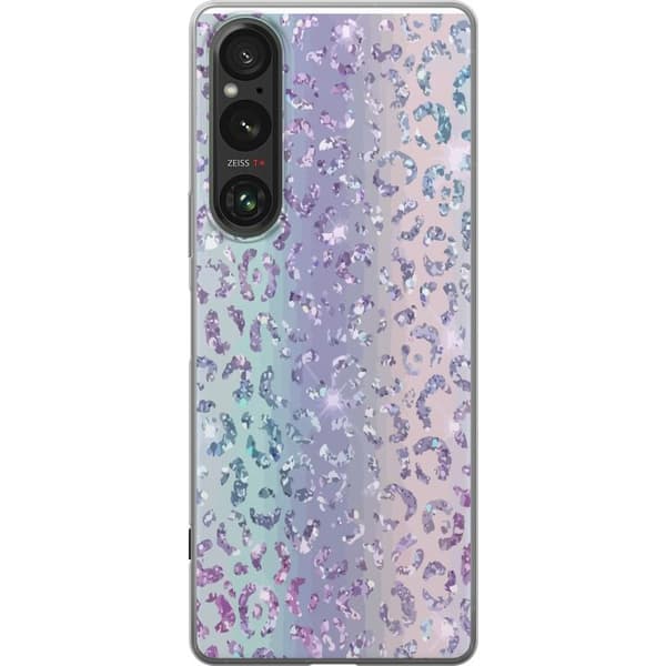 Kompatibelt Mobildeksel til Sony Xperia 1 V Glitter Leopard