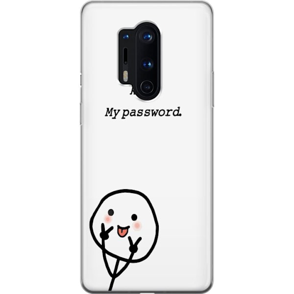 OnePlus 8 Pro Genomskinligt Skal You Don’t Know My Password – edgy textmotiv med attityd