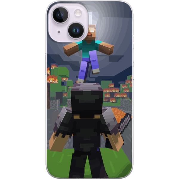 Kompatibelt Mobildeksel til Apple iPhone 14 Minecraft