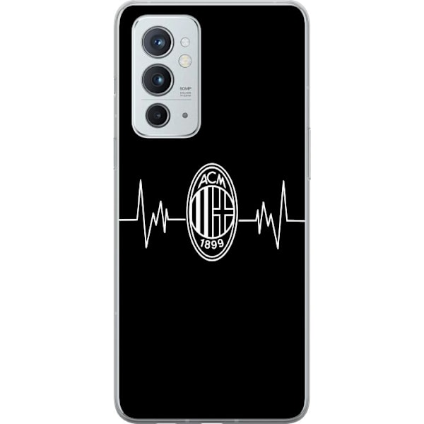 OnePlus 9RT 5G Genomskinligt Skal AC Milan