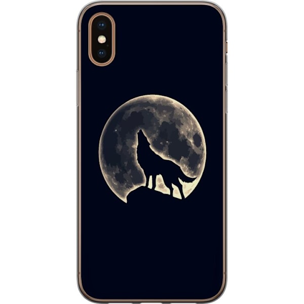 Apple iPhone XS Gennemsigtig cover Ulve Måne