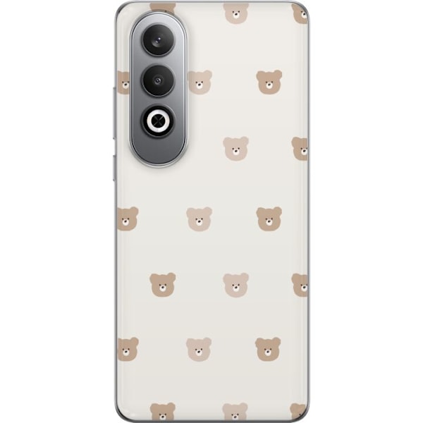 OnePlus Nord CE4 Genomskinligt Skal Teddy Background – gulli