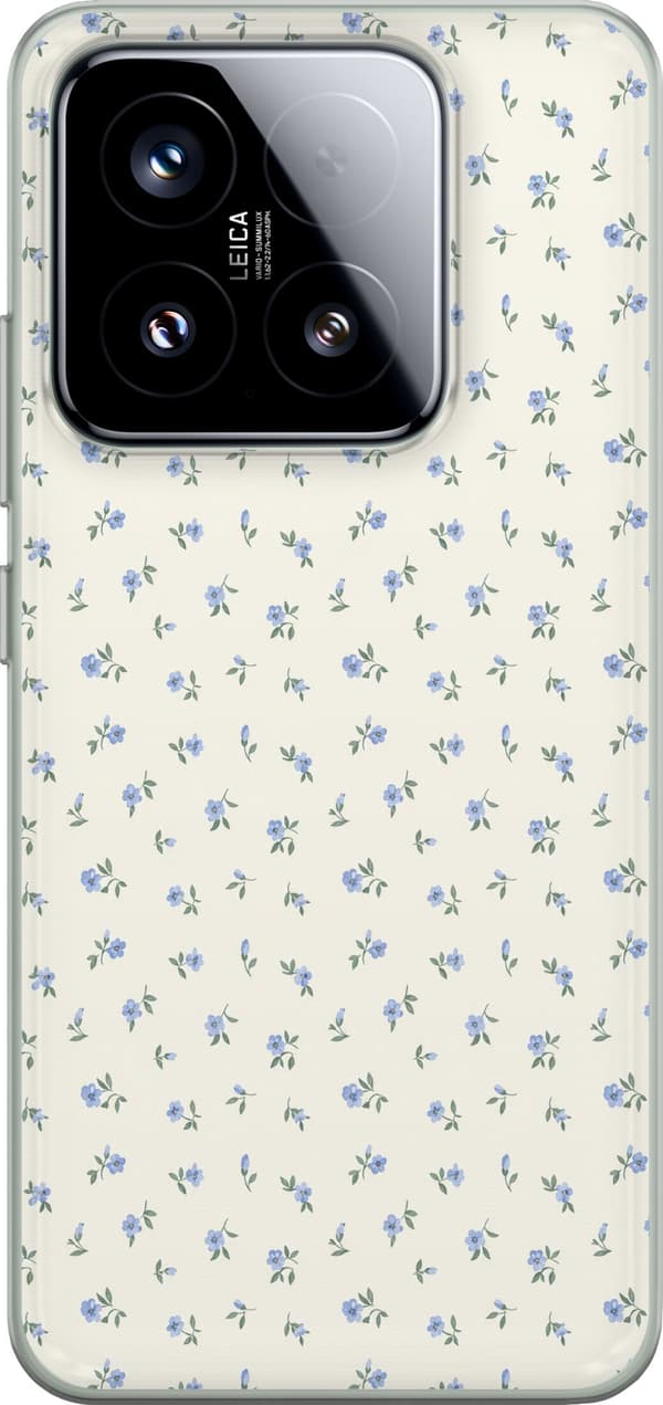 Kompatibelt Mobildeksel til Xiaomi 15 Beige blomsterillustrasjon beige