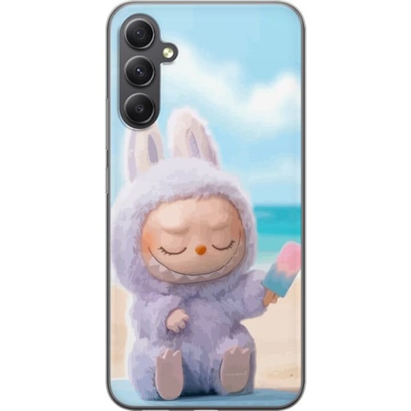 Samsung Galaxy A05s Läpinäkyvä kuori Labubu Vaaleanpunainen