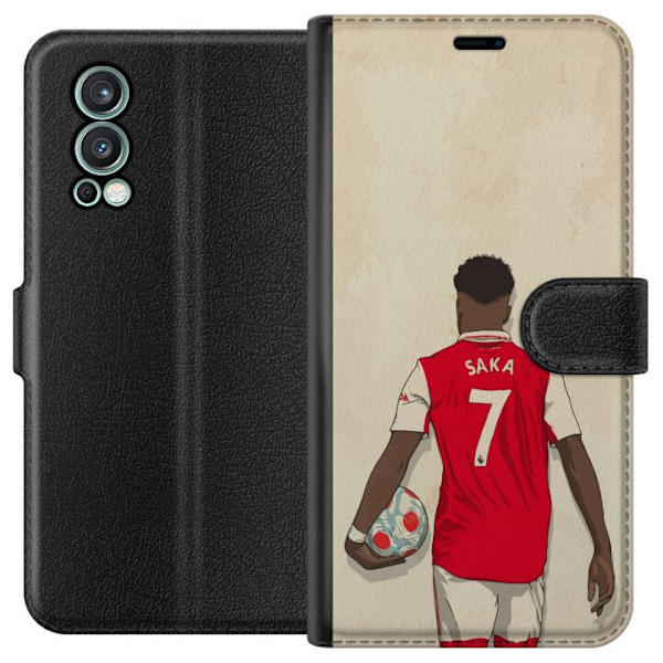 OnePlus Nord 2 5G Tegnebogsetui Arsenal FC Fodbold Arsenal FC Motiv Spiller Premier League England Populær Sport Fodboldstjerne London