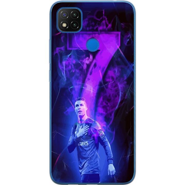 Xiaomi Redmi 9C NFC Gennemsigtig cover Ronaldo 7 - Fodboldlege
