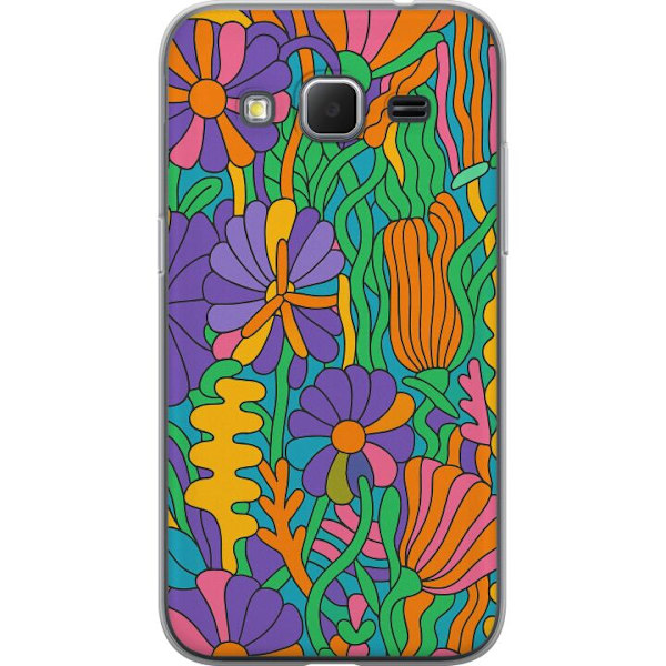Samsung Galaxy Core Prime Genomskinligt Skal Color Pop