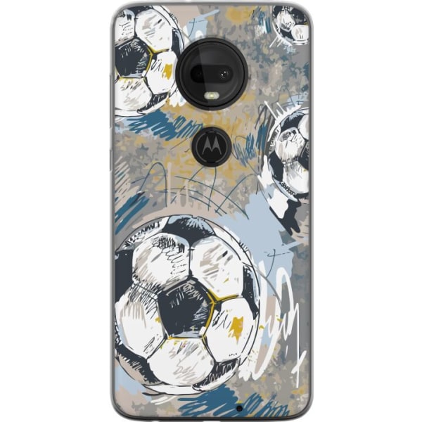 Motorola Moto G7 Gjennomsiktig deksel Fotball