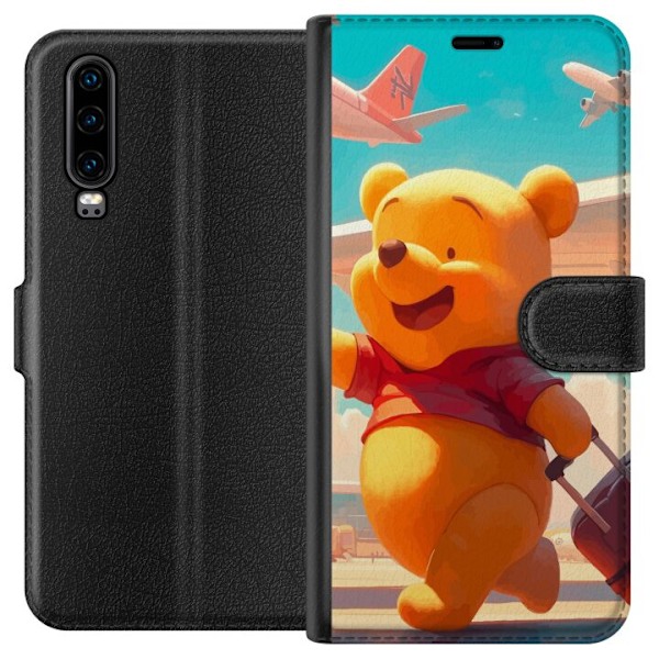 Huawei P30 Plånboksfodral Nalle Puh Reser