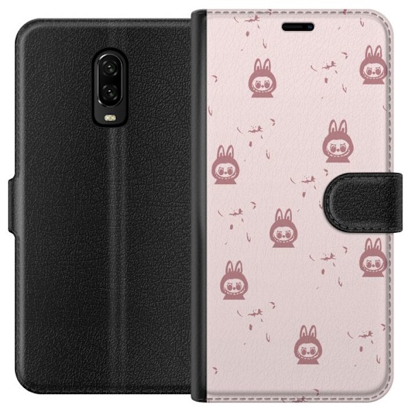 OnePlus 6T Tegnebogsetui Labubu Neon Pop - Neonfarvet pop art