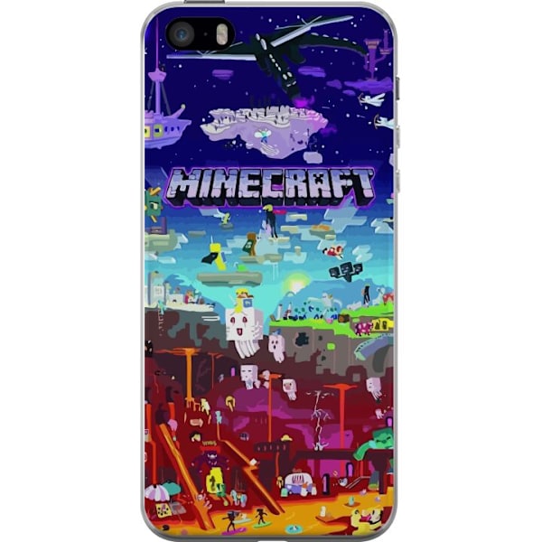 Apple iPhone SE (2016) Läpinäkyvä kuori MineCraft