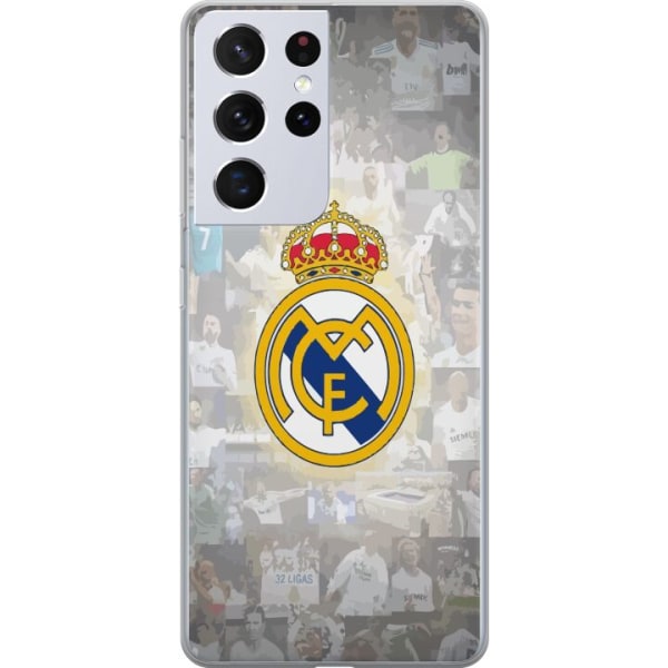 Samsung Galaxy S21 Ultra 5G Gennemsigtig cover Real Madrid