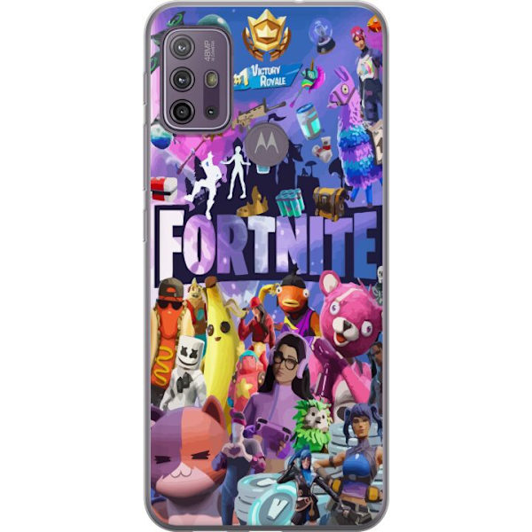 Motorola Moto G10 Läpinäkyvä kuori Fortnite Hahmot Peliteema Ikonit Peli Suunnittelu Suosittu Taistelurojalainen Lapset Pelihahmojen Teema